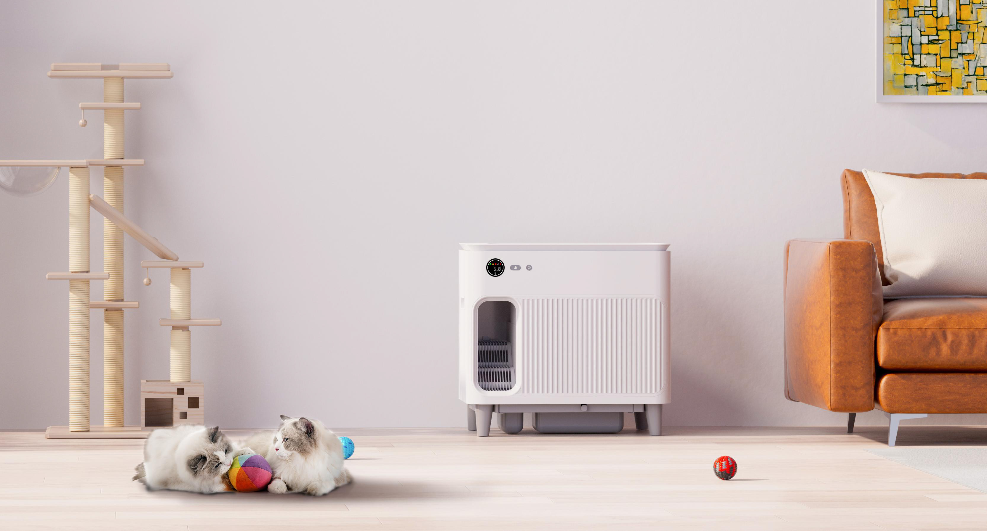 Catac Selbstreinigende Katzentoilette XXL