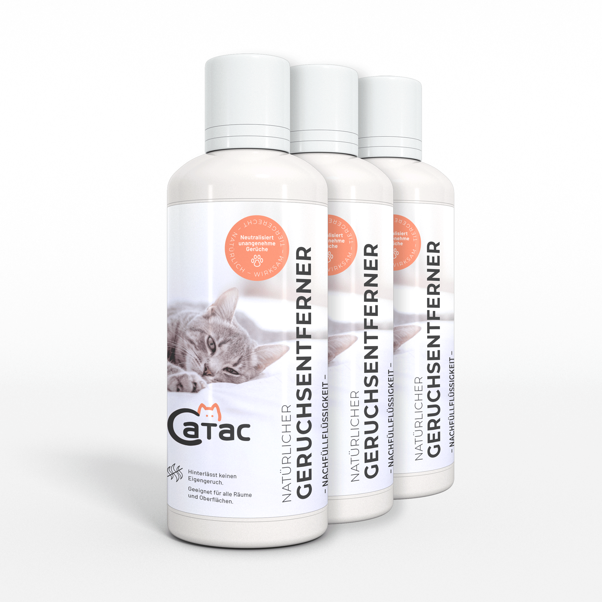 Catac24 3 Stück Geruchsentferner / Refill 3 Stück Sparpack - CATAC Cleanbox Katzentoilette