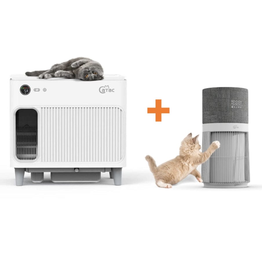 Catac24 Catac Cleanbox Katzentoilette + Catac Pet Air Luftreiniger Set